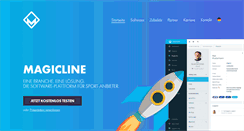 Desktop Screenshot of magicline.com