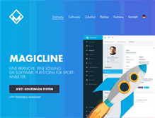 Tablet Screenshot of magicline.com